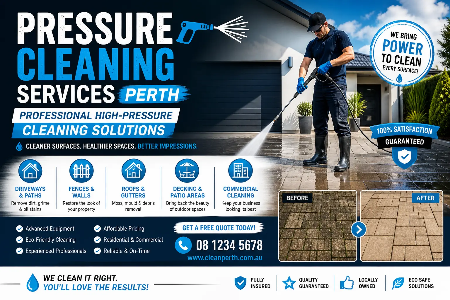 Pressure Cleaning Services Perth – Professional High-Pressure Cleaning Solutions